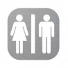 Plaque de porte - toilette homme femme