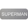 Plaque de porte inox superman