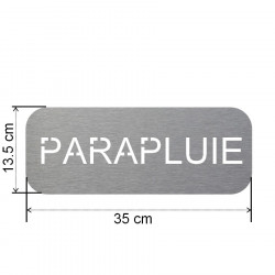 Plaque de porte ronde aspect acier inoxydable Faire pipi assis 5 cm Ø Ø 9,5cm 