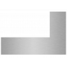 plaque aluminium brossé anti-traces sur mesure découpe gauche