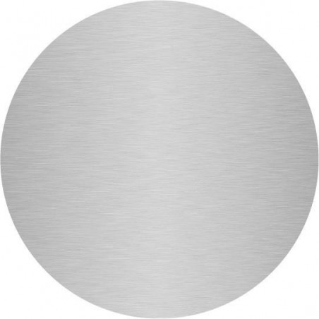 plaque ronde aluminium brossé anti-traces sur mesure