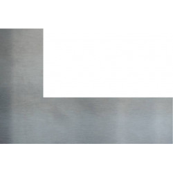 Plaque Alu B & T Tôle daluminium laminée 1,5 mm dépaisseur Face brute avec film de protection décran en Découpe