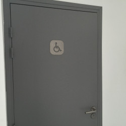 Plaque de porte signalétique handicapé