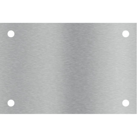 Plaque inox brossé grain 220 Epaisseur en mm: 1,5 mm - Longueur en cm: 50  cm 