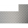 Plaque inox antidérapant rectangle coupé a gauche